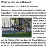 Weihnachten ohne Reisen